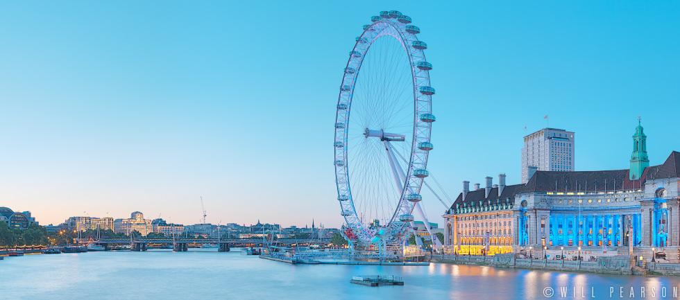 County Hall and the London Eye