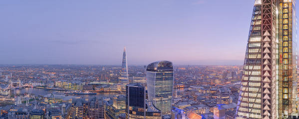 London From 30 St Mary Axe, Twilight