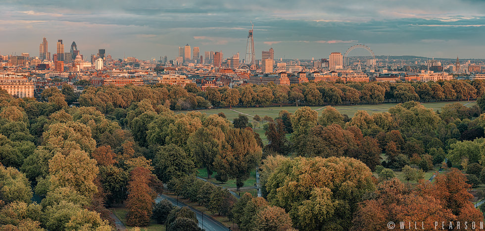 London Landmarks Autumn Evening