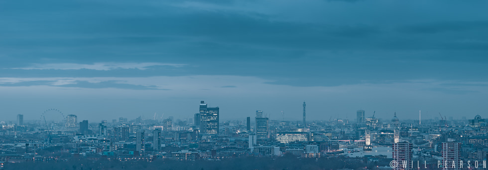 Skyline with Tower Bridge, Dusk