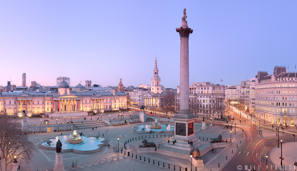 Trafalgar Square at Twilight