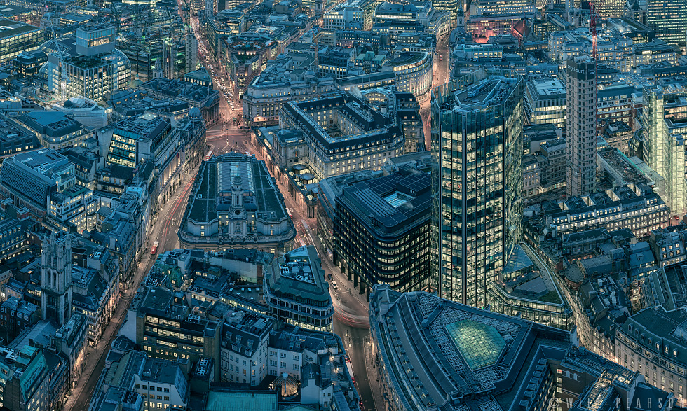London from The Leadenhall, Detail 2 - photography for license or ...