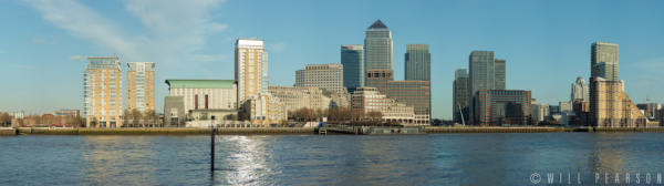 Canary Wharf from Rotherhithe